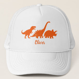 Vintage-Dinosaur-Silhouetten Truckerkappe