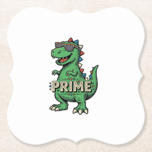 Vintage-Dinosaur-Sonnenbrille Prime-Cartoon-Shirt_ Untersetzer