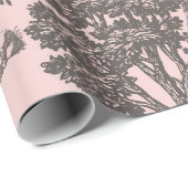 Vintage-Dinosaur-Toile-Muster Geschenkpapier (Rolleneckpunkt)