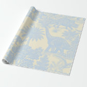 Vintage-Dinosaur-Toile-Muster Geschenkpapier (Ungerollt)