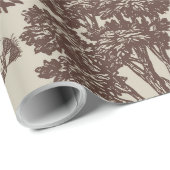 Vintage-Dinosaur-Toile-Muster Geschenkpapier (Rolleneckpunkt)