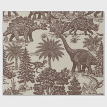 Vintage-Dinosaur-Toile-Muster