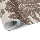 Vintage-Dinosaur-Toile-Muster Geschenkpapier (Rolleneckpunkt)