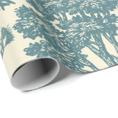Vintage-Dinosaur-Toile-Muster Geschenkpapier (Rolleneckpunkt)
