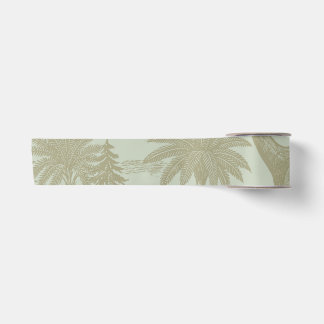 Vintage Dinosaur Toile Pattern Prehistoric Jungle Satinband