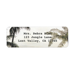 Vintage Dinosaurier, Amargasaurus mit Palmen