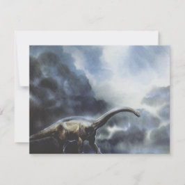 Vintage Dinosaurier, Barapasaurus Geburtstagsparte Einladung