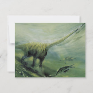 Vintage Dinosaurier, Brachiosaurus Geburtstagspart Einladung