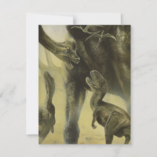 Vintage Dinosaurier, Brachiosaurus Geburtstagspart Einladung