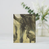 Vintage Dinosaurier, Brachiosaurus Geburtstagspart Einladung (Stehend Vorderseite)