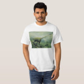 Vintage Dinosaurier, Brachiosaurus Schwimmen im Oz T-Shirt (Vorne ganz)