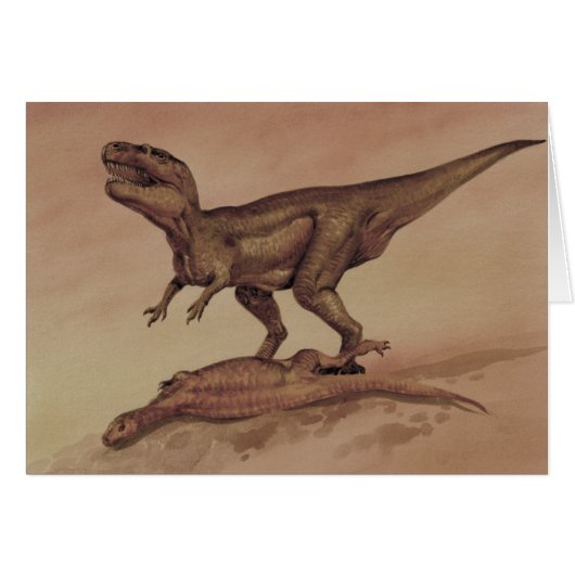 Vintage Dinosaurier, Carnivore Giganotosaurus (Vorderseite (Horizontal))