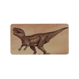 Vintage Dinosaurier, Carnivore Giganotosaurus Adressaufkleber