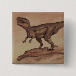 Vintage Dinosaurier, Carnivore Giganotosaurus Button