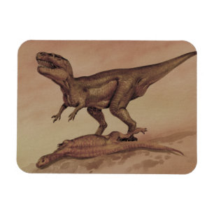 Vintage Dinosaurier, Carnivore Giganotosaurus Magnet