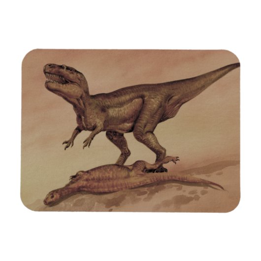 Vintage Dinosaurier, Carnivore Giganotosaurus Magnet (Horizontal)