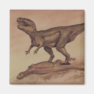 Vintage Dinosaurier, Carnivore Giganotosaurus Magnet