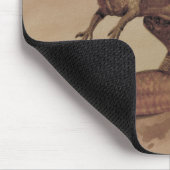 Vintage Dinosaurier, Carnivore Giganotosaurus Mousepad (Ecke)