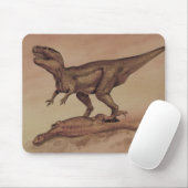 Vintage Dinosaurier, Carnivore Giganotosaurus Mousepad (Mit Mouse)