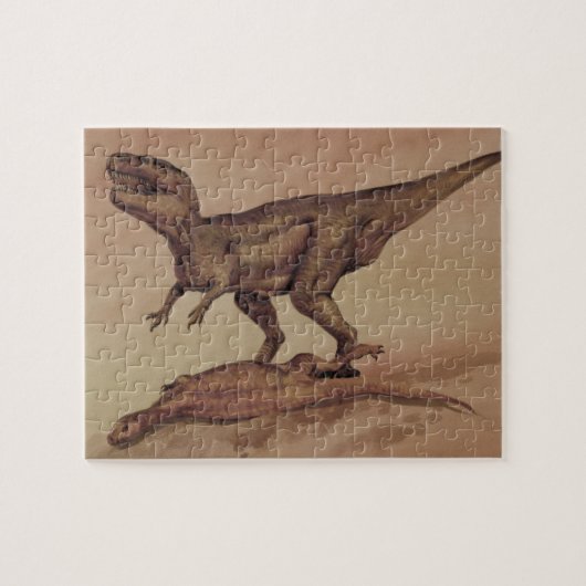 Vintage Dinosaurier, Carnivore Giganotosaurus Puzzle (Horizontal)