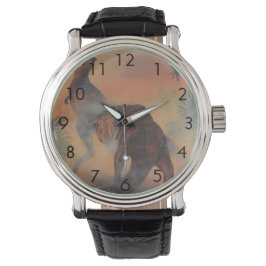 Vintage Dinosaurier, Carnotaurus Roaring im Dschun Armbanduhr