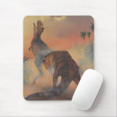 Vintage Dinosaurier, Carnotaurus Roaring im Dschun Mousepad (Mit Mouse)