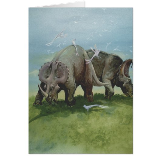 Vintage Dinosaurier, Centrosaurus Weideland auf We (Vorne)