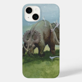 Vintage Dinosaurier, Centrosaurus Weideland auf We Case-Mate iPhone Hülle