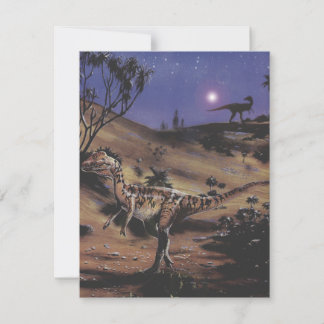 Vintage Dinosaurier, Dilophosaurus Geburtstagspart Einladung