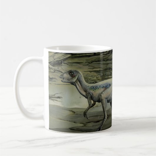 Vintage Dinosaurier, ein krebserregendes Hypsiloph Kaffeetasse (Links)