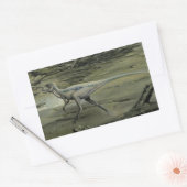 Vintage Dinosaurier, ein krebserregendes Hypsiloph Rechteckiger Aufkleber (Umschlag)