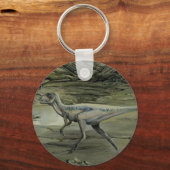 Vintage Dinosaurier, ein krebserregendes Hypsiloph Schlüsselanhänger (Vorderseite)