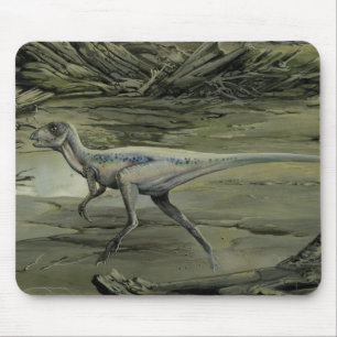 Vintage-Dinosaurier, ein Kreidezeit-Hypsilophodon Mousepad