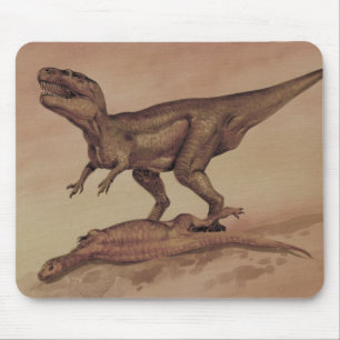Vintage Dinosaurier, fleischfressender Giganotosau Mousepad
