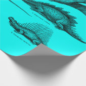 Vintage Dinosaurier Illustration Retro Dinosaurier Geschenkpapier (Ecke)