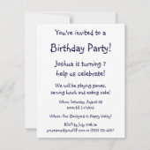 Vintage Dinosaurier, Kindergeburtstagsfeier Einlad Einladung (Rückseite)