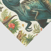 Vintage Dinosaurier-Malerei Seidenpapier (Ausschnitt)