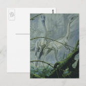 Vintage Dinosaurier, Megapnosaurus aka Syntarsus Postkarte (Vorne/Hinten)