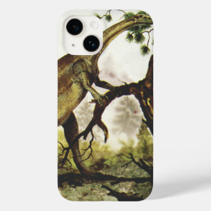 Vintage-Dinosaurier, Plateosaurus, der von Bäumen  Case-Mate iPhone 14 Hülle