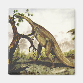 Vintage Dinosaurier, Plateosaurus Weiden auf Bäume Magnet