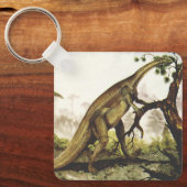 Vintage Dinosaurier, Plateosaurus Weiden auf Bäume Schlüsselanhänger (Vorderseite)