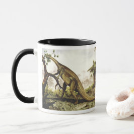 Vintage Dinosaurier, Plateosaurus Weiden auf Bäume Tasse