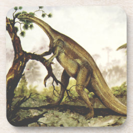 Vintage Dinosaurier, Plateosaurus Weiden auf Bäume Untersetzer