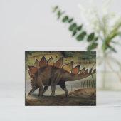 Vintage Dinosaurier, Stegosaurus, Schwanz mit Spik (Stehend Vorderseite)