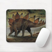 Vintage Dinosaurier, Stegosaurus, Schwanz mit Spik Mousepad (Mit Mouse)