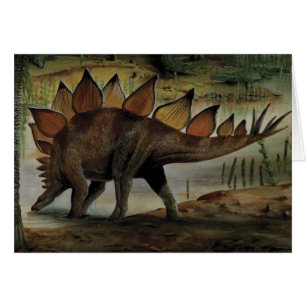 Vintage-Dinosaurier, Stegosaurus, Schwanz mit Stac