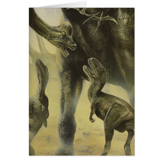 Vintage Dinosaurier, Torvosaurus und Brachiosaurus (Vorne)