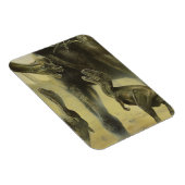 Vintage Dinosaurier, Torvosaurus und Brachiosaurus Magnet (Rechte Seite)