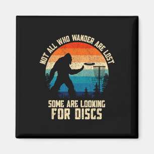 Vintage Disc Golf Bigfoot Lustiger Disc Golf Sasqu Magnet