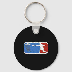 Vintage-Disc-Golf-Grafik-Skizze-Geschenke Ultimate Schlüsselanhänger